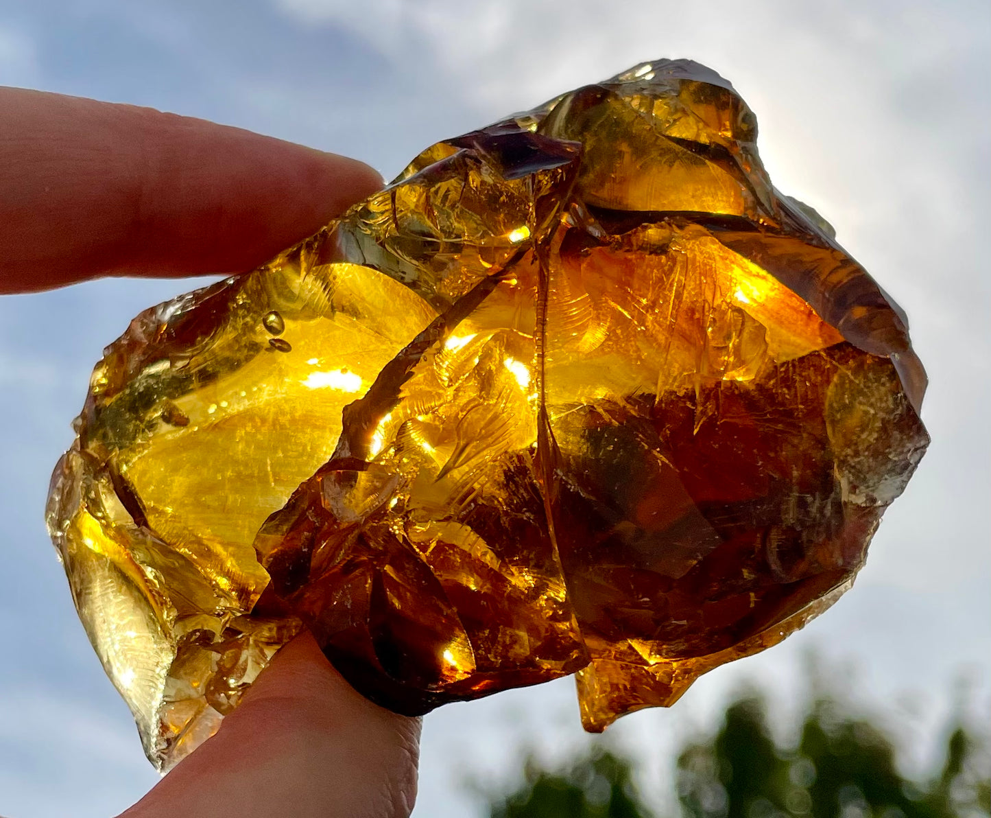 ANDARA Français Chamane du Soleil des 4 Terres Ambrées | 178 g | French ANDARA crystal