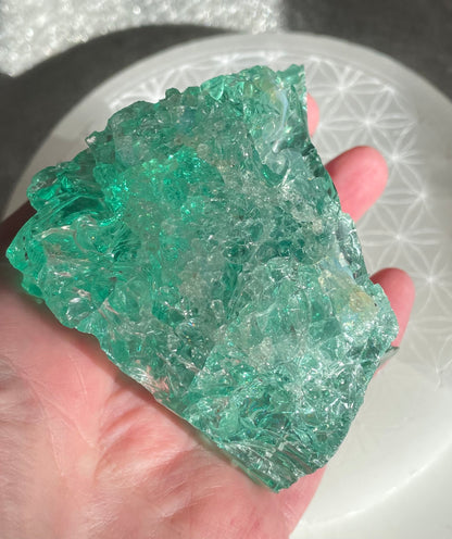 ANDARA Français Emeraude ésotérique | 253 g  / 777 cristal 5D