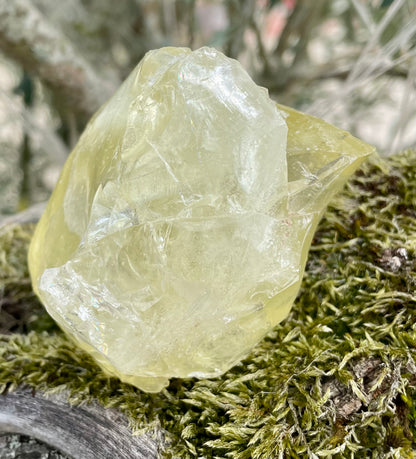 Rare ANDARA Français Elfique jaune ~ 294 g | French Crystal Andara 6D