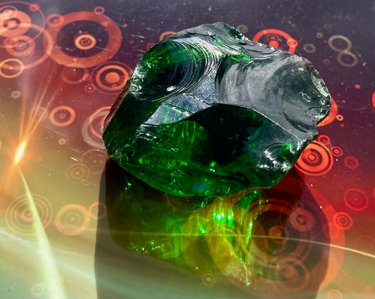 ANDARA vert émeraude 63 g / cristal 5D / 777 •