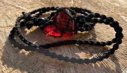 Pendentif d'intention : ANDARA | rose ambré  | 19 g