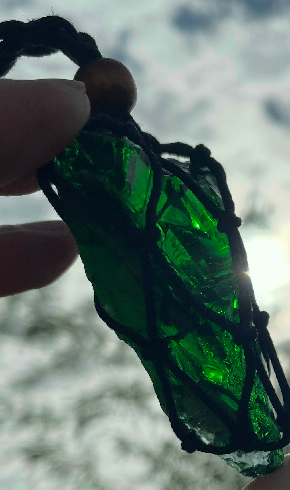 Pendentif ANDARA Dragon Vert 43 g / cristal 5D / 777 •