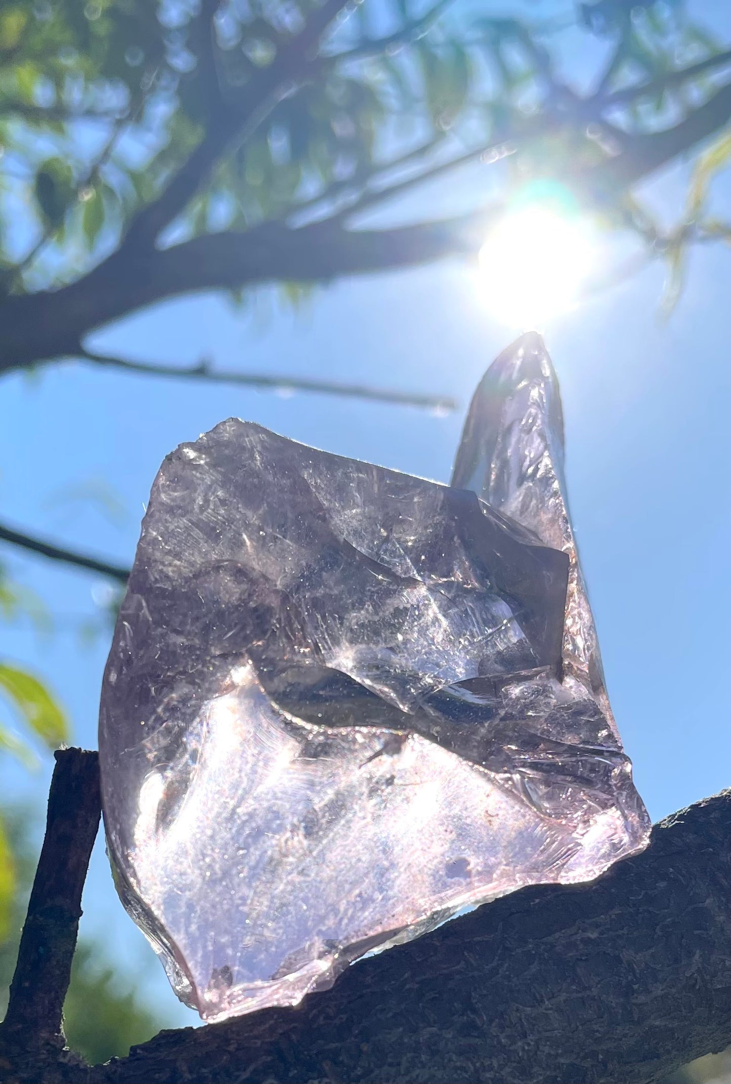 Rare ANDARA Français Lilas Vénusien – Émanation de la Rose Cosmique | 195 g  / 777 cristal 5D •