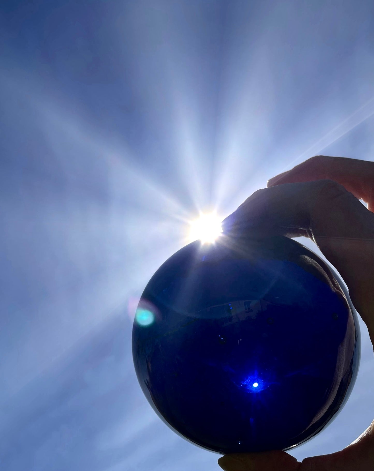 ANDARA poli Sphere Indigo Transmutation 976 g / cristal 5D / 777