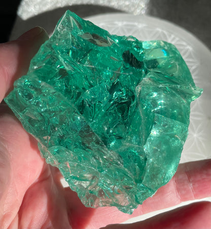 ANDARA Français Emeraude ésotérique | 253 g  / 777 cristal 5D