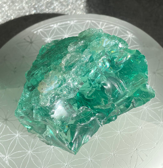 ANDARA Français Emeraude ésotérique | 253 g  / 777 cristal 5D