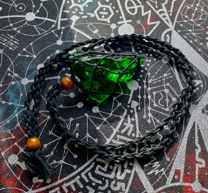 Pendentif ANDARA Dragon Vert 43 g / cristal 5D / 777 •