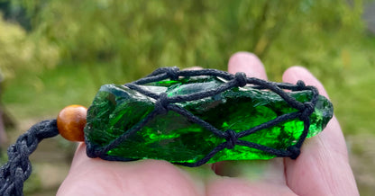 Pendentif ANDARA Dragon Vert 43 g / cristal 5D / 777 •