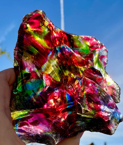 Altar Rainbow Warrior |pierre cristalline ANDARA ~ 1051 g