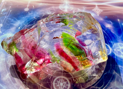 ANDARA Clear Rainbow Oracle | 288 g | cristal 5D / 777