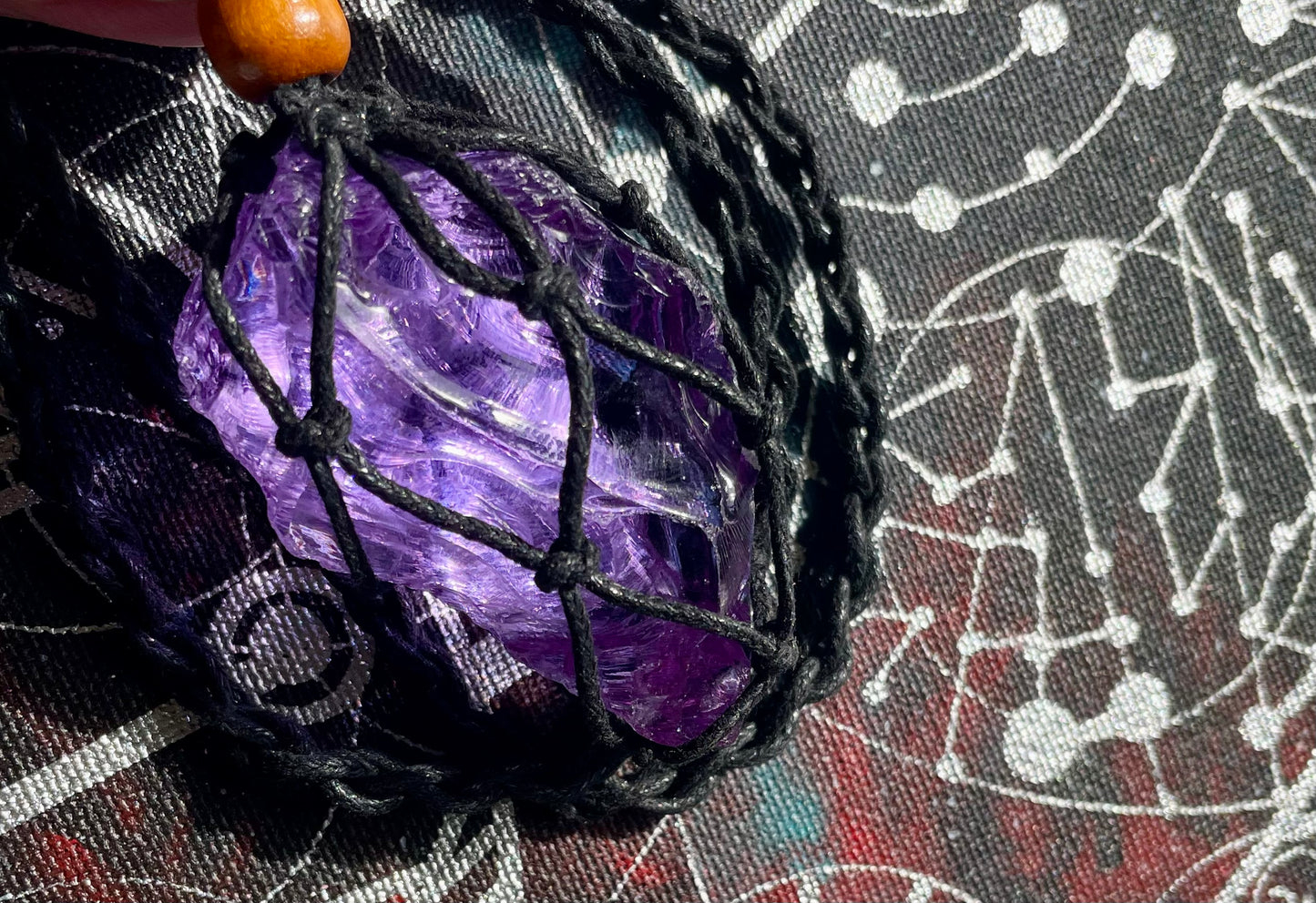 Pendentif Ascended Lilac Vert 40 g / cristal 5D / 777 •