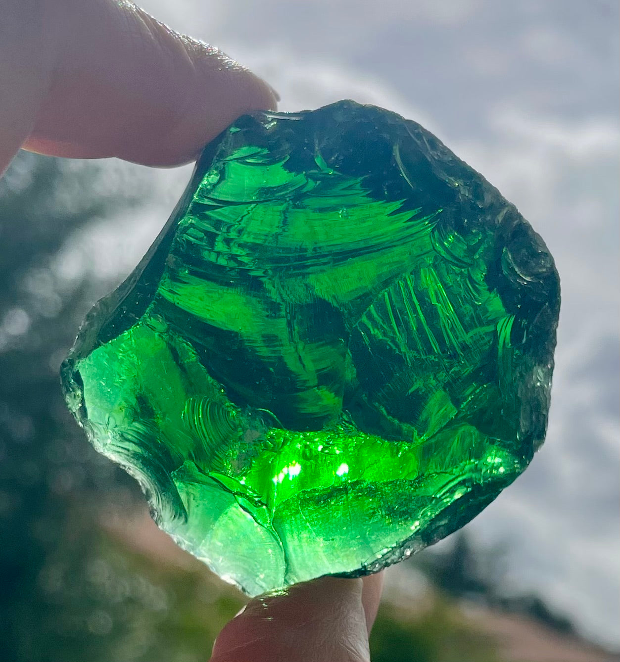 ANDARA vert émeraude 63 g / cristal 5D / 777 •