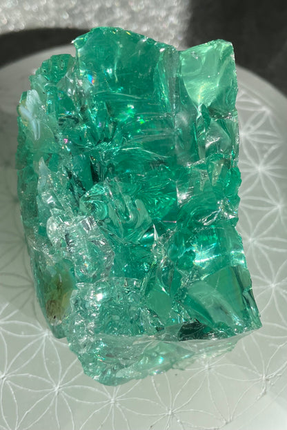 ANDARA Français Emeraude ésotérique | 253 g  / 777 cristal 5D