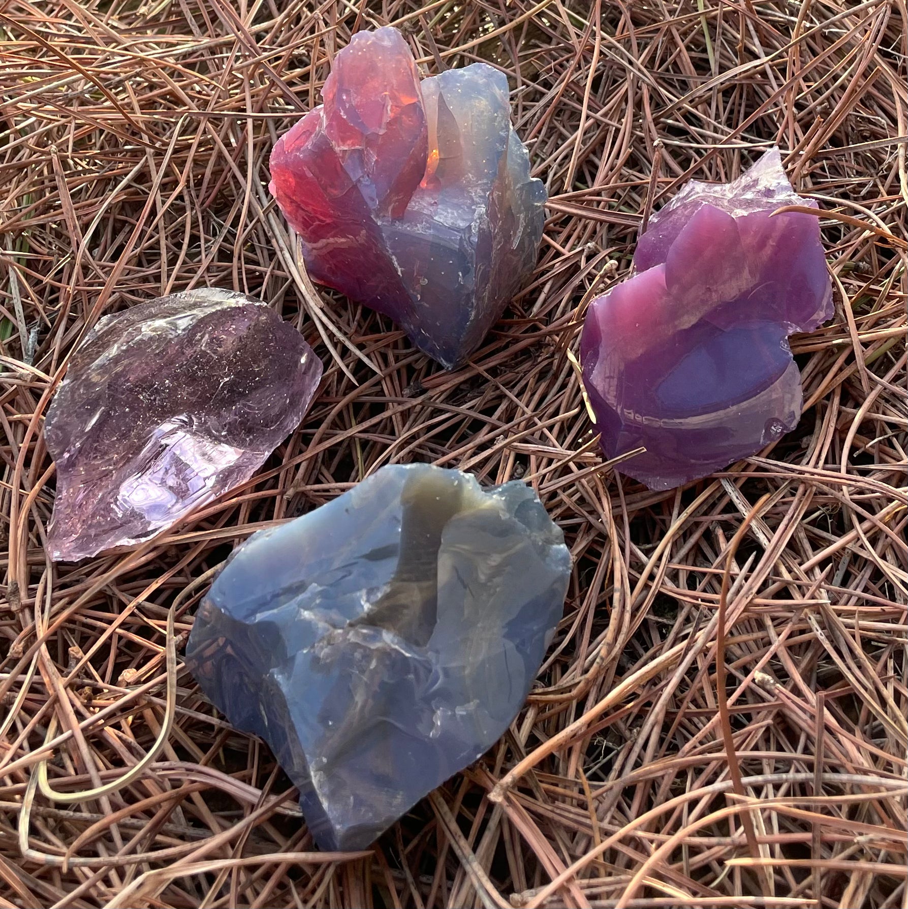 Violets Français | Lot pierres cristalline ANDARA ~ 670 g