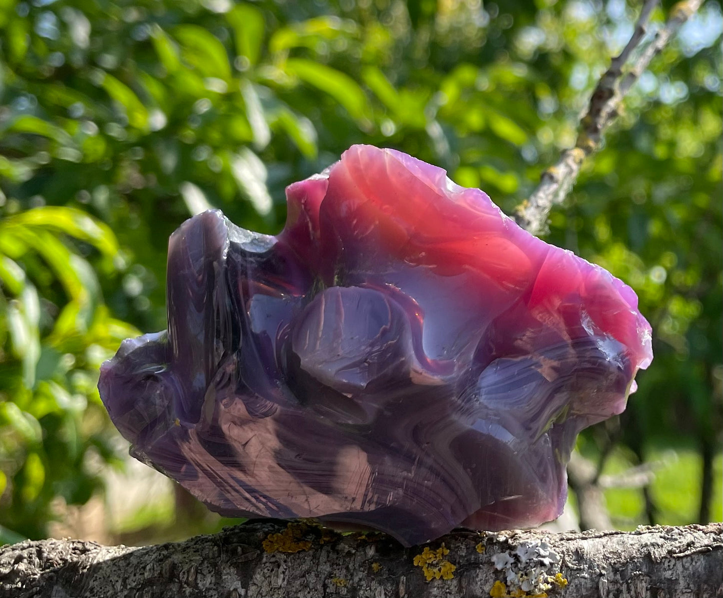 ANDARA Français Dragon Imperial de la flamme violette  | 200 g  / 777 cristal 5D •