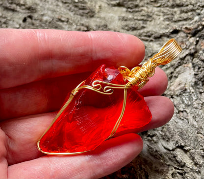 Pendentif ANDARA Feu Solaire 23 g | Cristal 5D / 777 •