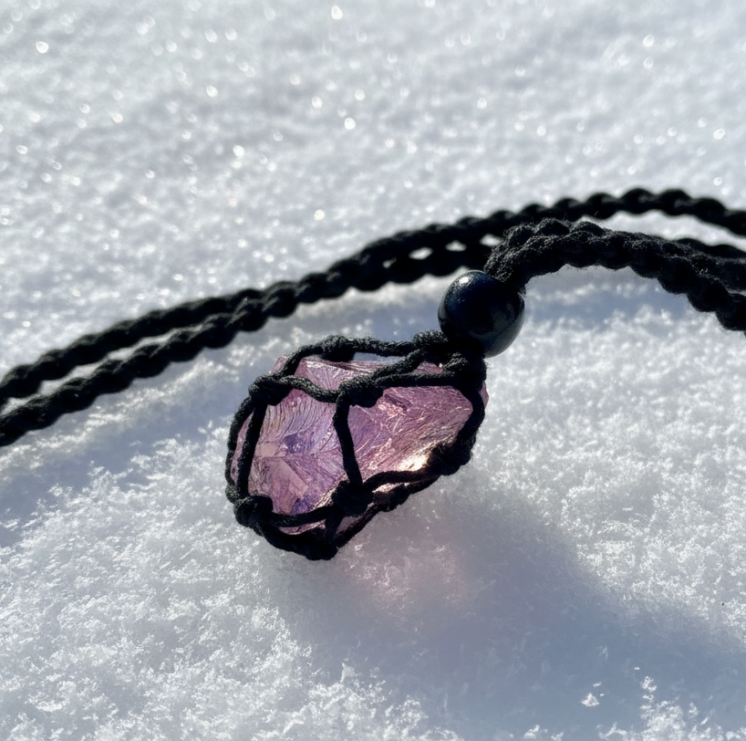 Pendentif d'intention : ANDARA | rose | 16 g