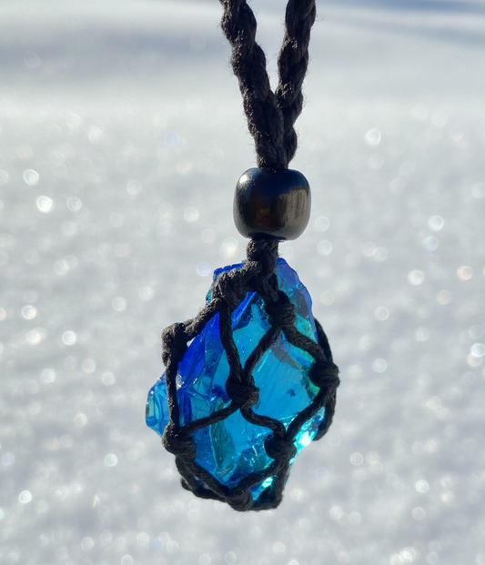 Pendentif d'intention : ANDARA | bleu | 11 g