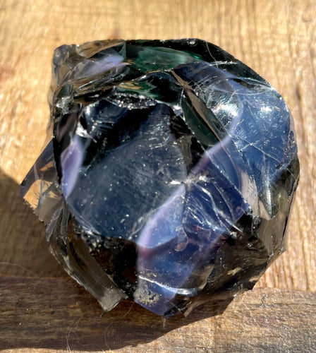 Rare ANDARA• Français Iridium Noir Violet 118 g | cristaux quantique 6D