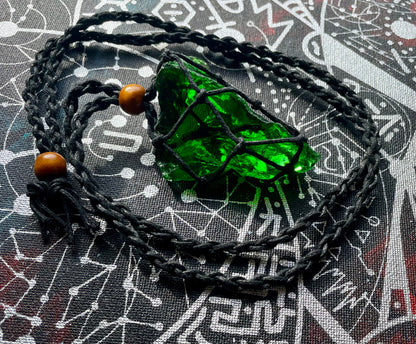 Pendentif ANDARA Dragon Vert 43 g / cristal 5D / 777 •