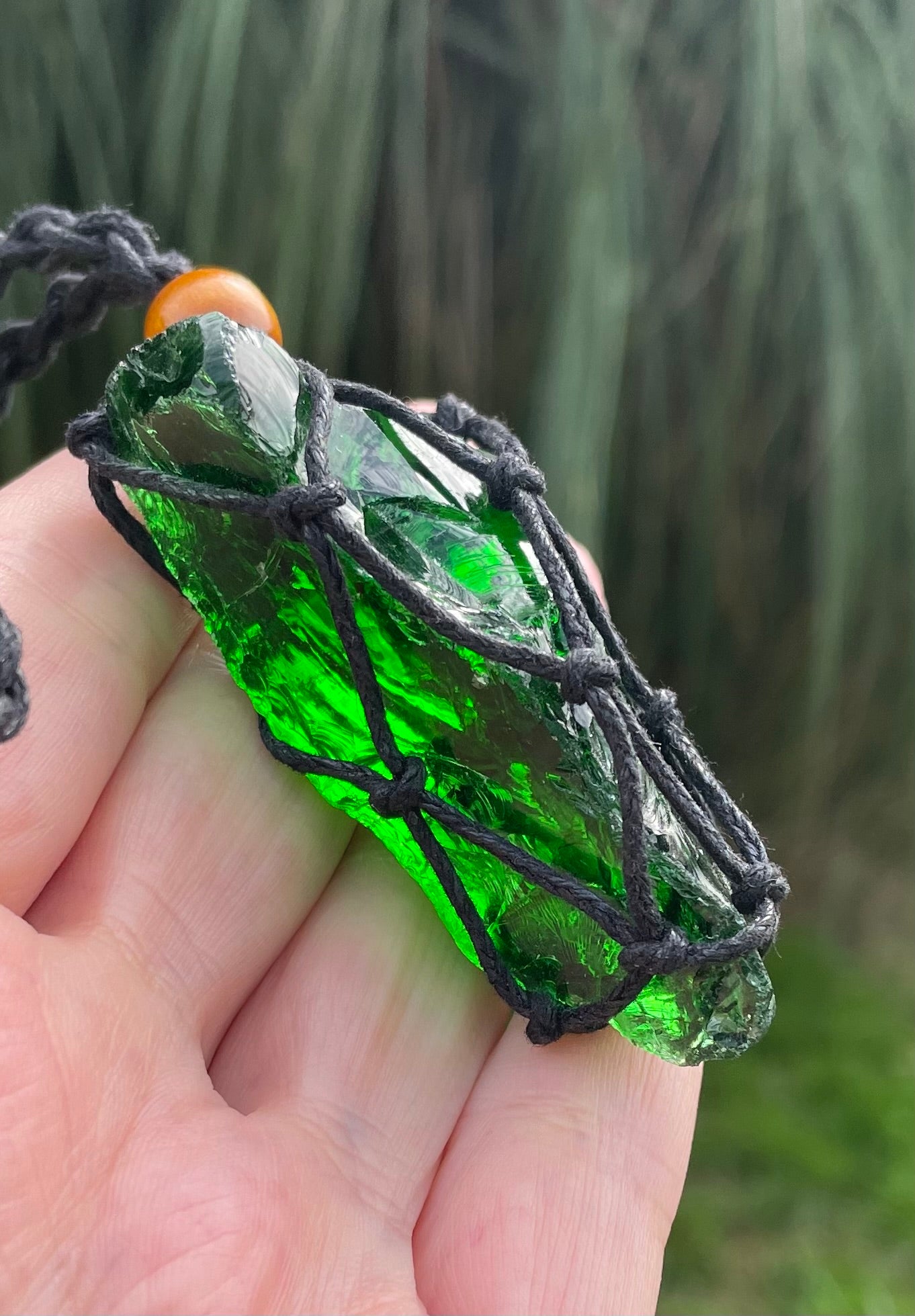 Pendentif ANDARA Dragon Vert 43 g / cristal 5D / 777 •