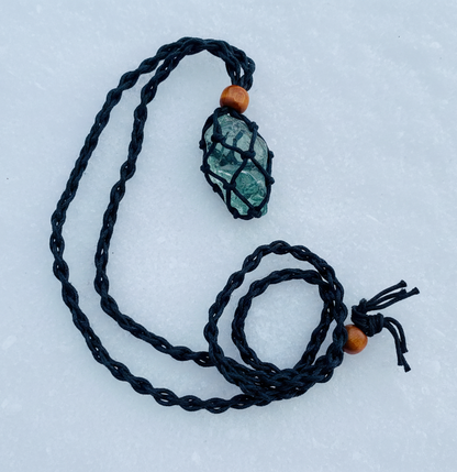 Pendentif d'intention : ANDARA | vert bleuté | 19 g