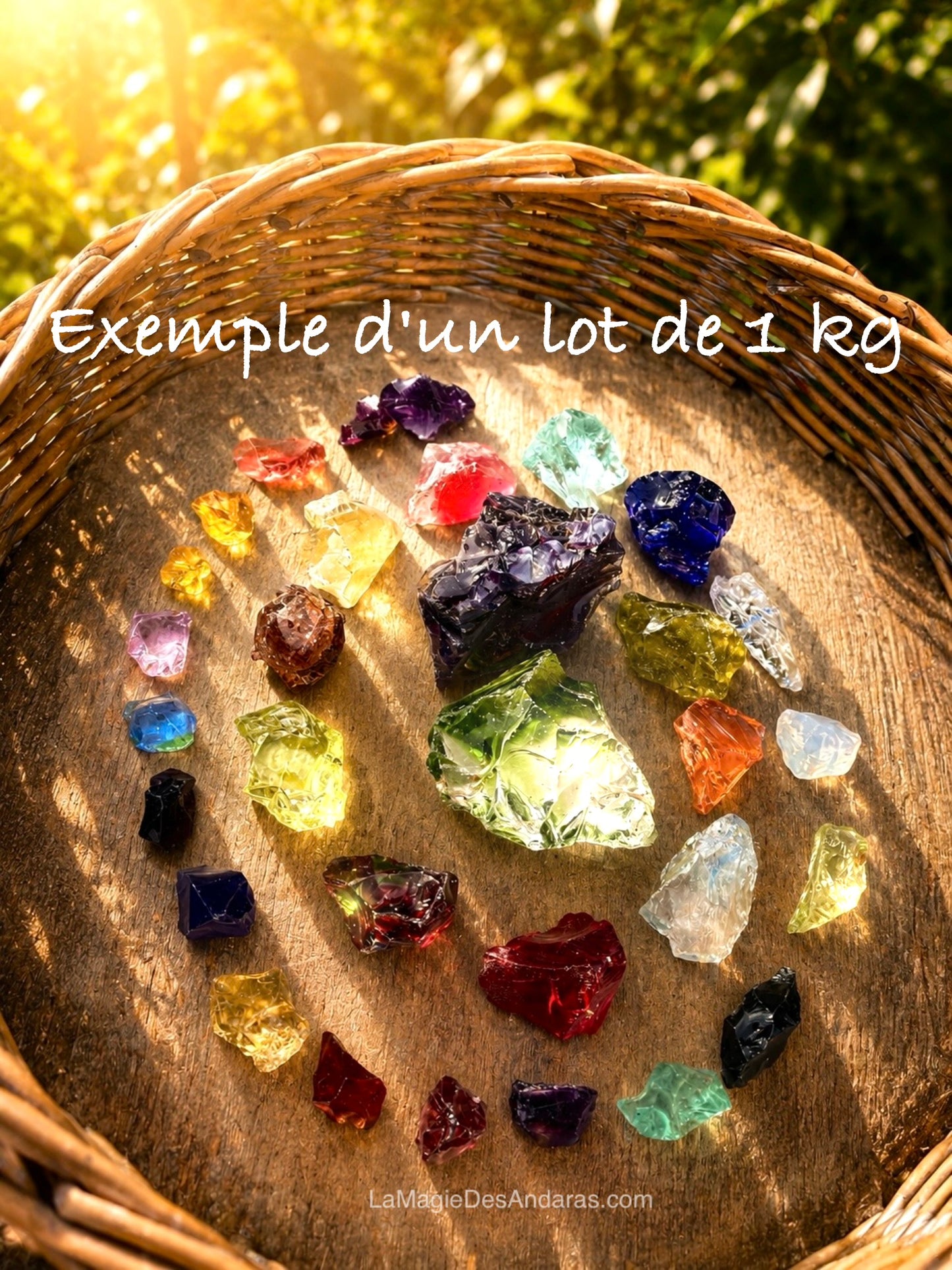 Lot d’ANDARA – 1 kg | Sélection intuitive | Tarif préférentiel Travailleurs de la Lumière