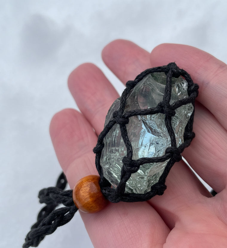 Pendentif d'intention : ANDARA | vert bleuté | 19 g