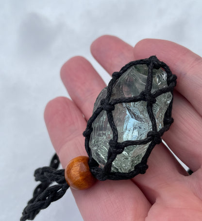 Pendentif d'intention : ANDARA | vert bleuté | 19 g