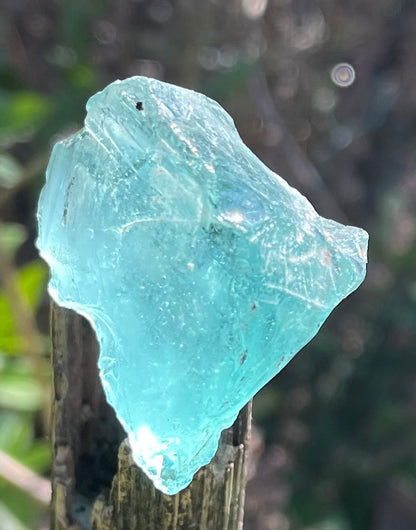 Rare Cristal bleu vert ETHERIUM ~ 21 g  | minéral Afrique ANDARA | A241