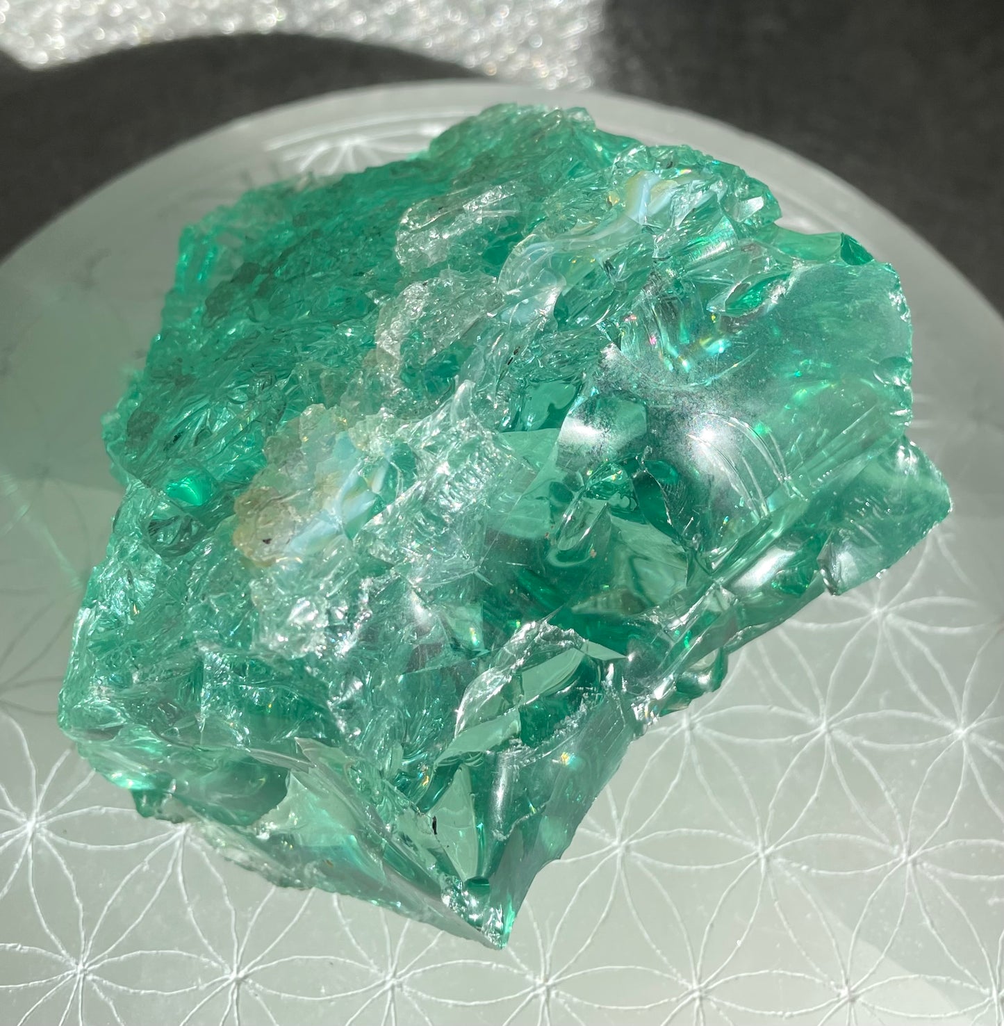 ANDARA Français Emeraude ésotérique | 253 g  / 777 cristal 5D