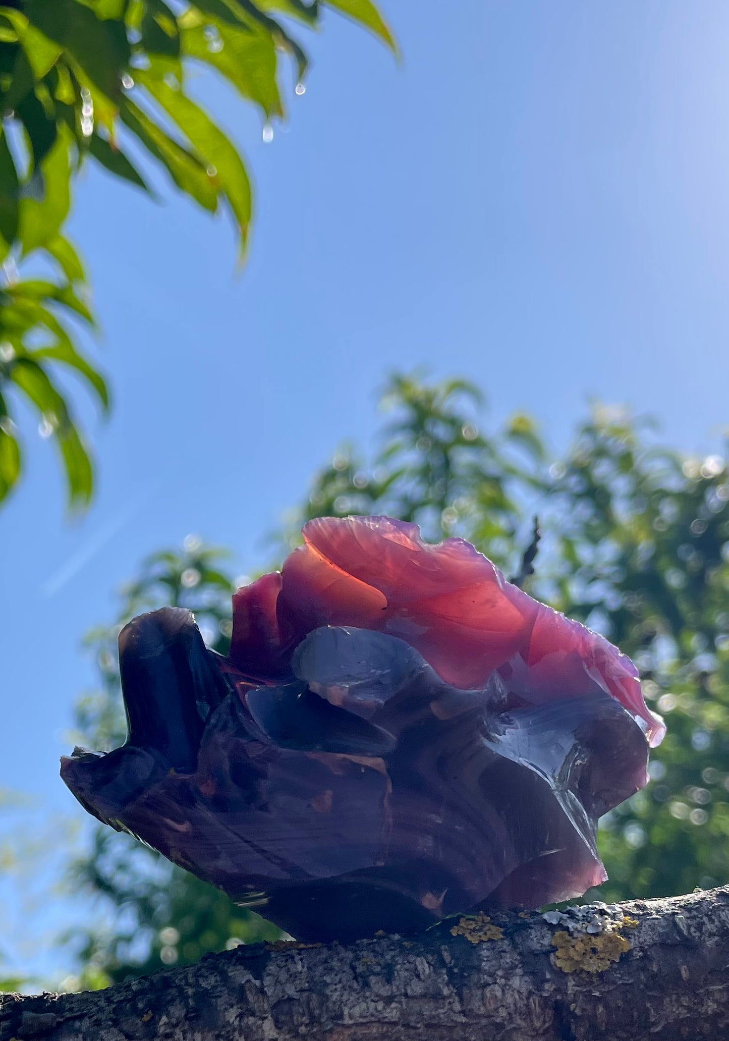 ANDARA Français Dragon Imperial de la flamme violette  | 200 g  / 777 cristal 5D •