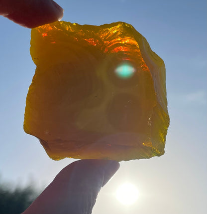 ANDARA Dragon jaune de la création| 87 g  / 777 cristal 5D •