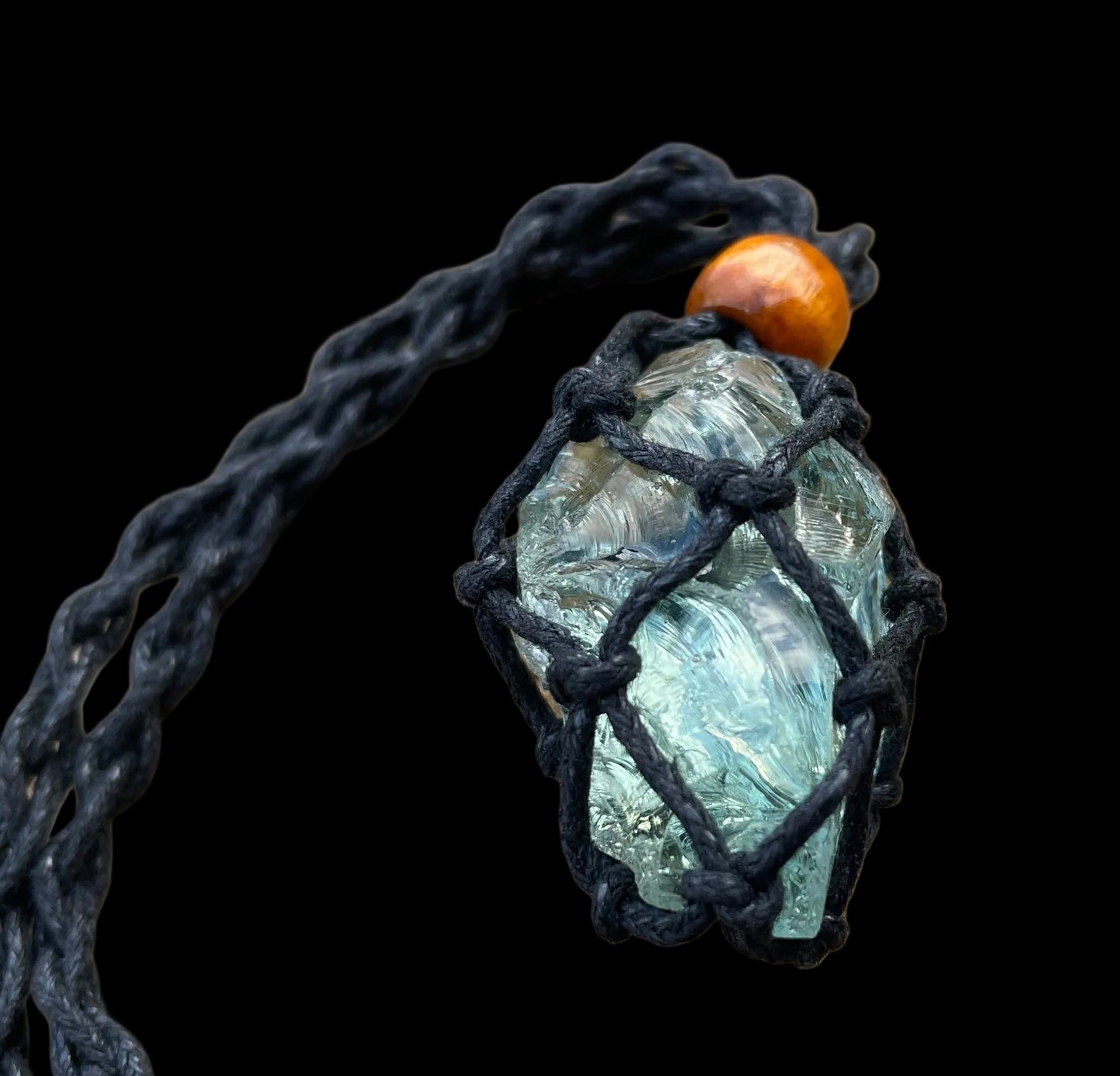 Pendentif d'intention : ANDARA | vert bleuté | 19 g