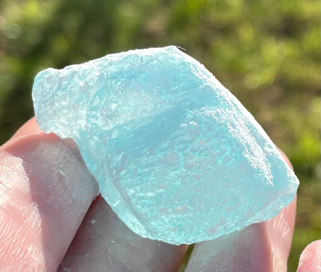 Rare Cristal bleu ETHERIUM ~ 29 g  | minéral Afrique ANDARA | R1