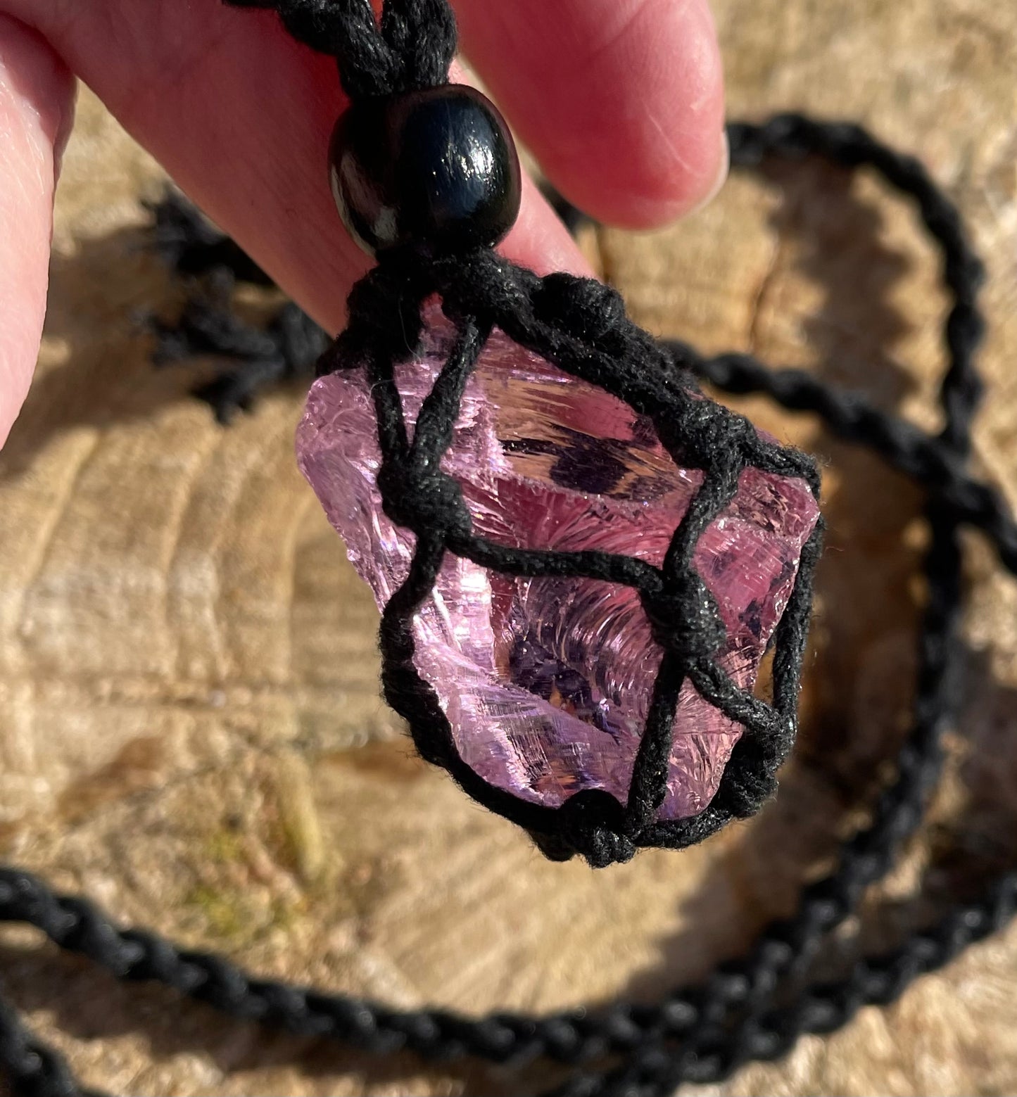 Pendentif d'intention : ANDARA | rose | 16 g