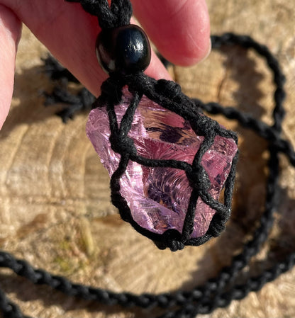 Pendentif d'intention : ANDARA | rose | 16 g
