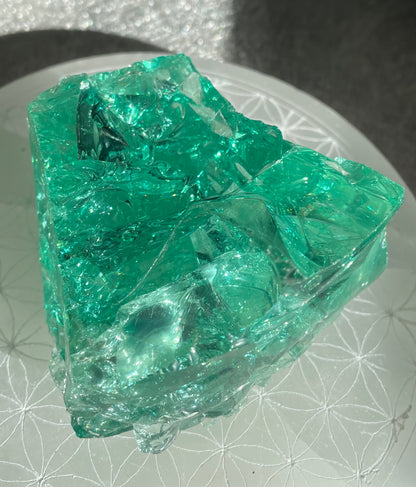 ANDARA Français Emeraude ésotérique | 253 g  / 777 cristal 5D