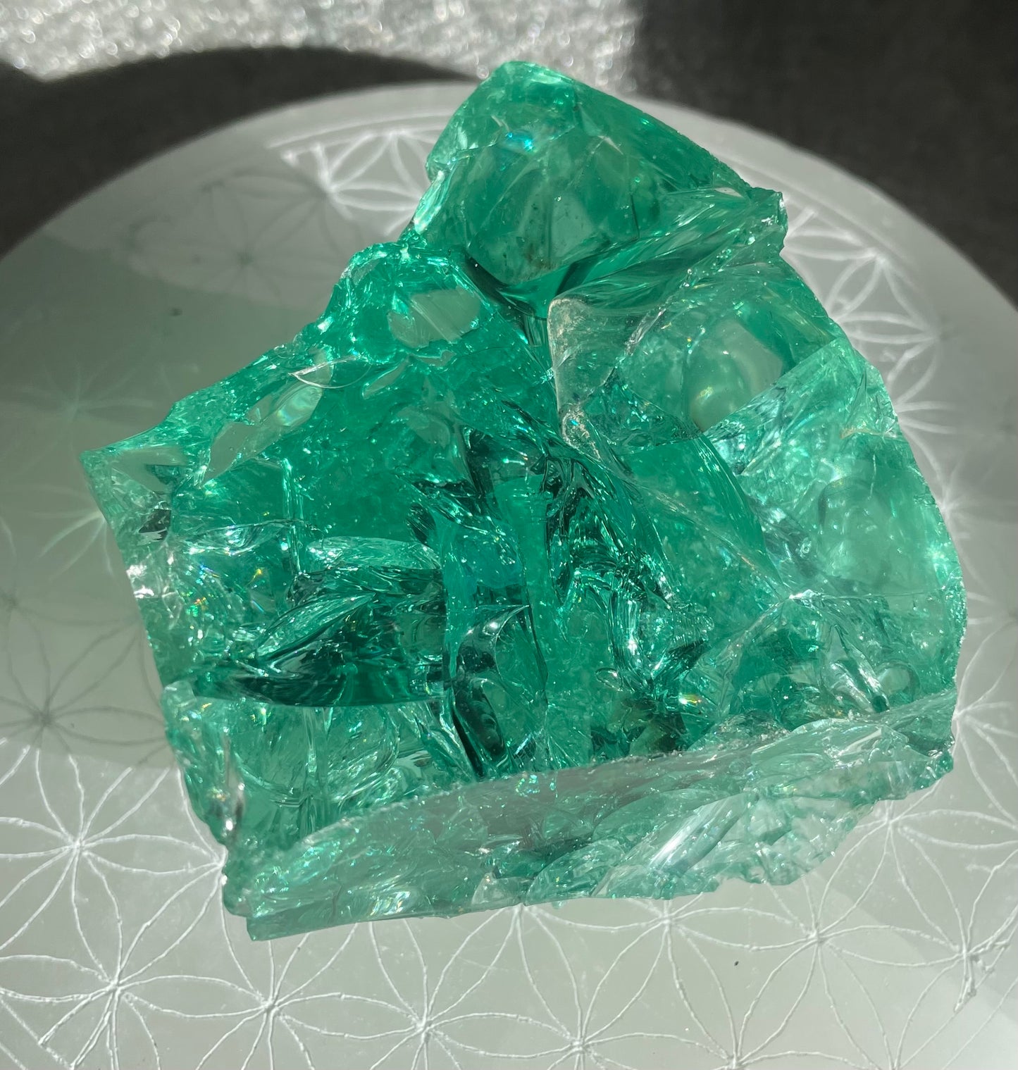 ANDARA Français Emeraude ésotérique | 253 g  / 777 cristal 5D