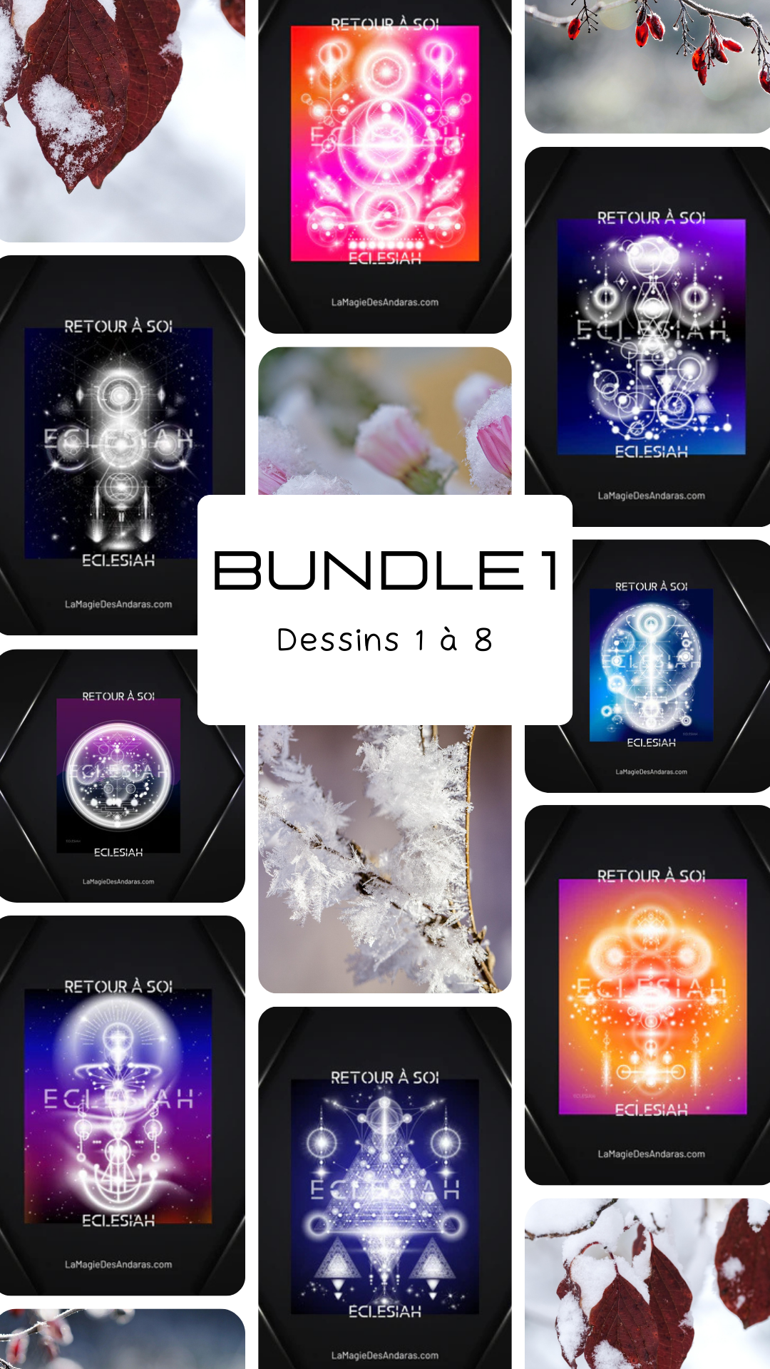 BUNDLE 1 : Dessins de retour à soi  - 1 à 8