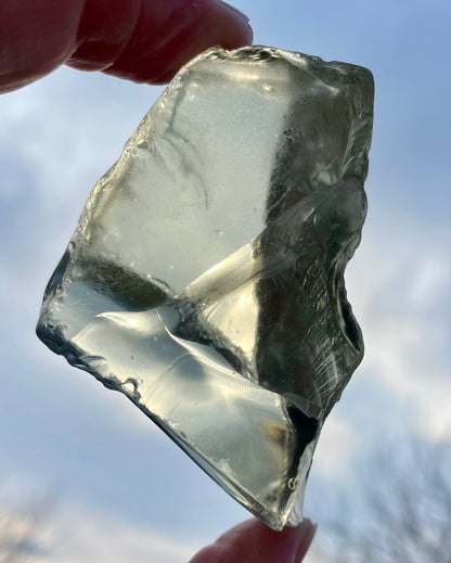 Rare Cristal Champagne ETHERIUM ~ 92 g  | minéral Afrique ANDARA | R5