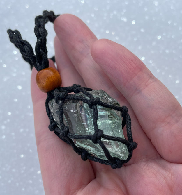 Pendentif d'intention : ANDARA | vert bleuté | 19 g
