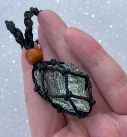 Pendentif d'intention : ANDARA | vert bleuté | 19 g