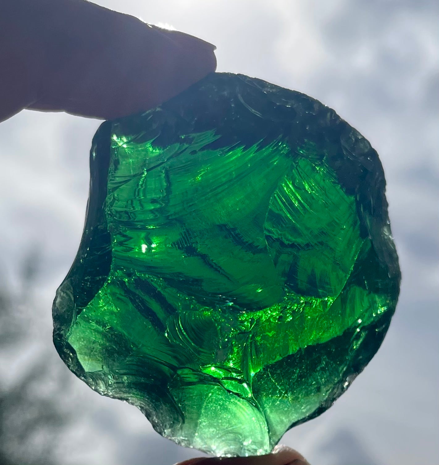 ANDARA vert émeraude 63 g / cristal 5D / 777 •