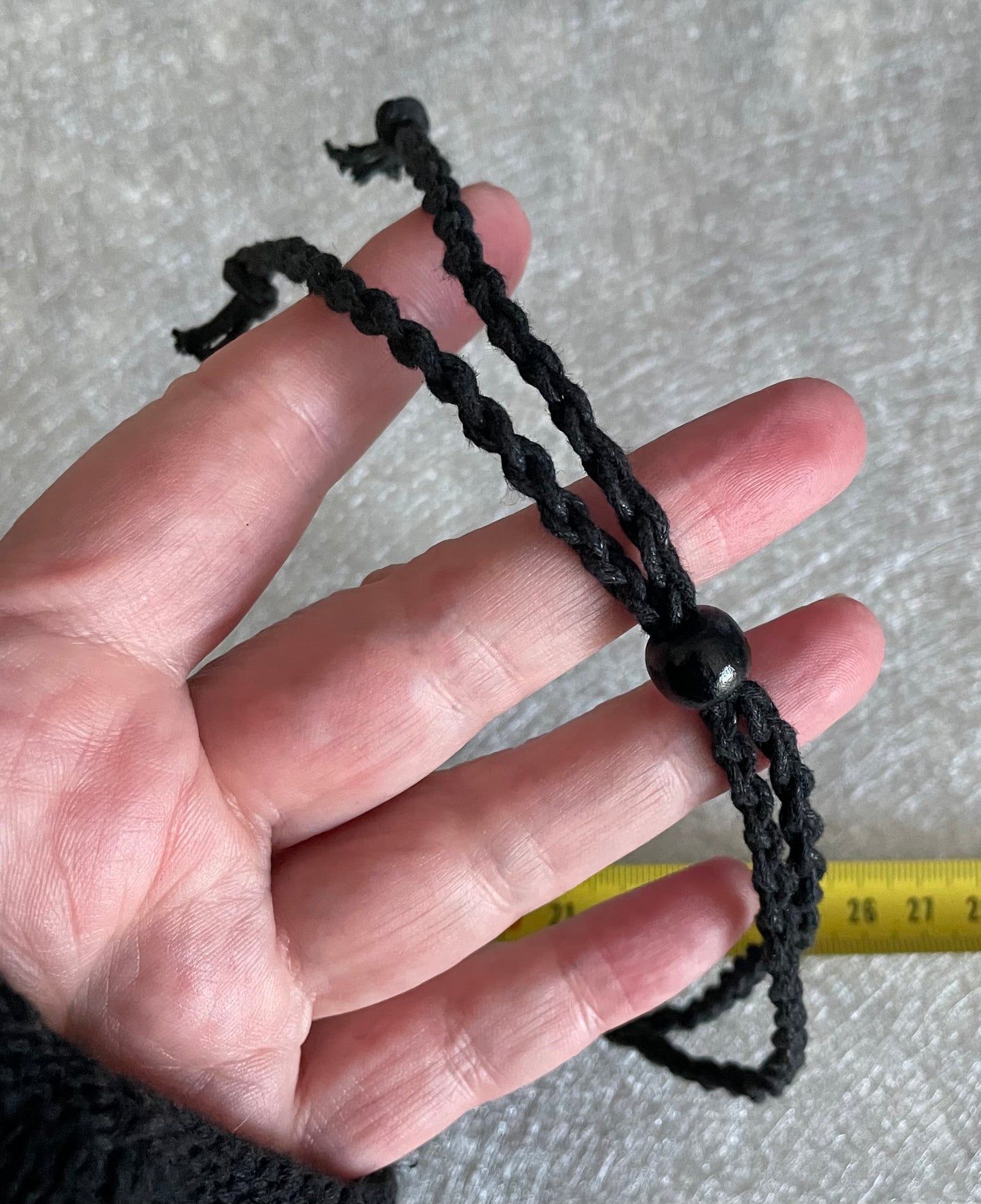 Pendentif macramé ANDARA vert d'eau 22 g  | Cristal 5D / 777 •