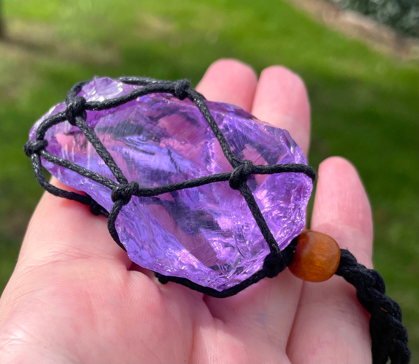 Pendentif Ascended Lilac Vert 40 g / cristal 5D / 777 •