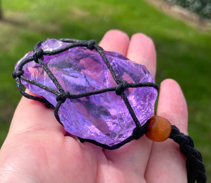 Pendentif Ascended Lilac Vert 40 g / cristal 5D / 777 •