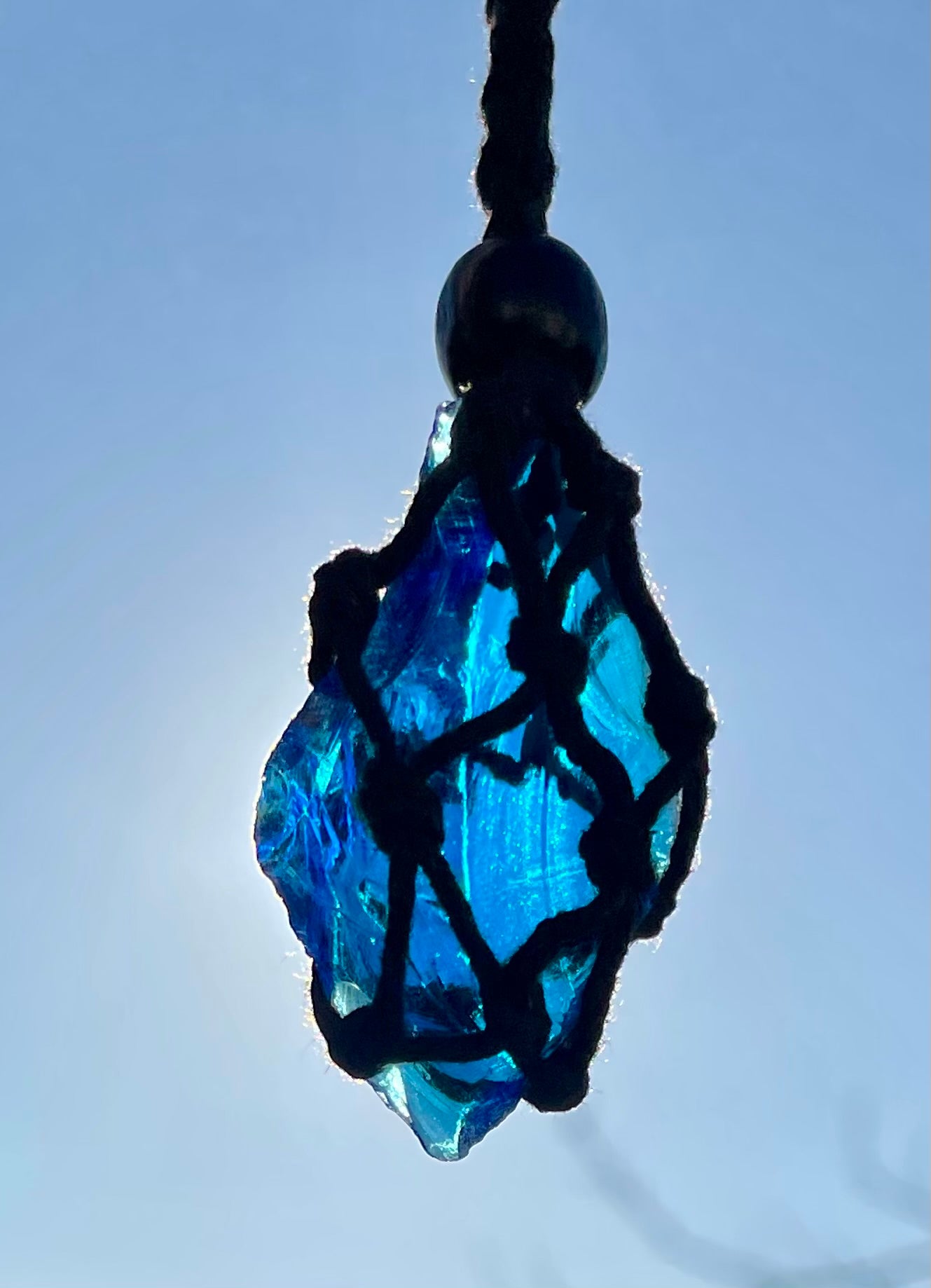 Pendentif d'intention : ANDARA | bleu | 11 g