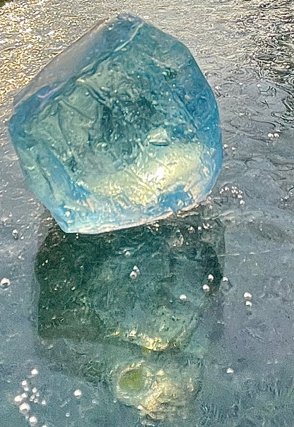 Rare Cristal bleu ETHERIUM ~ 32 g  | minéral Afrique ANDARA | R4