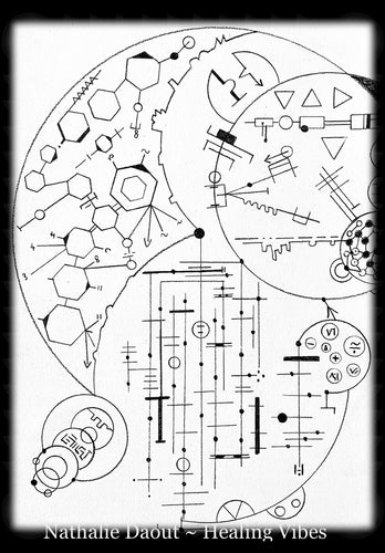 Clef Mécanique Quantique personnelle 12D | Dessin manuel